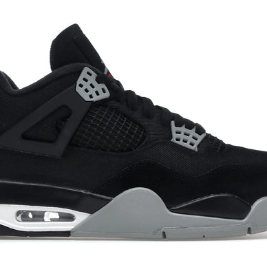 JORDAN 4 BLACK CANVAS