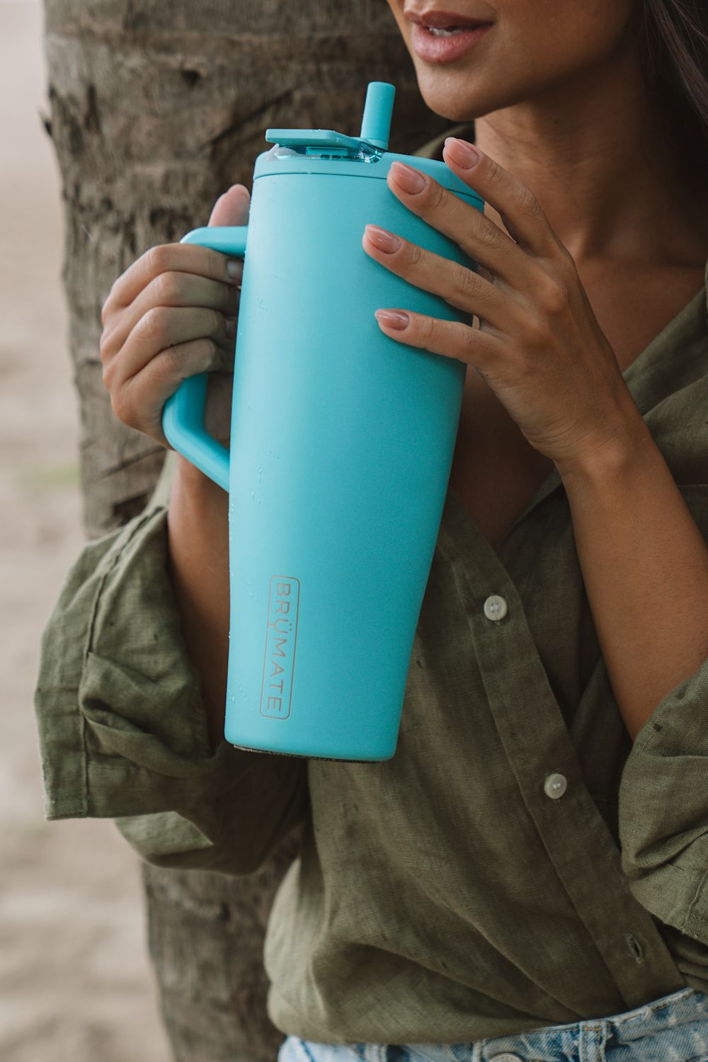 BruMate Era Flip 40 oz Tumbler in Curacao | DWER40CUR-BLUE