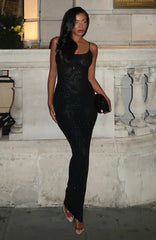 Late Night Love Maxi Dress Black