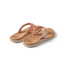 Women's Reef Santa Ana Sandals in Peach and Tan