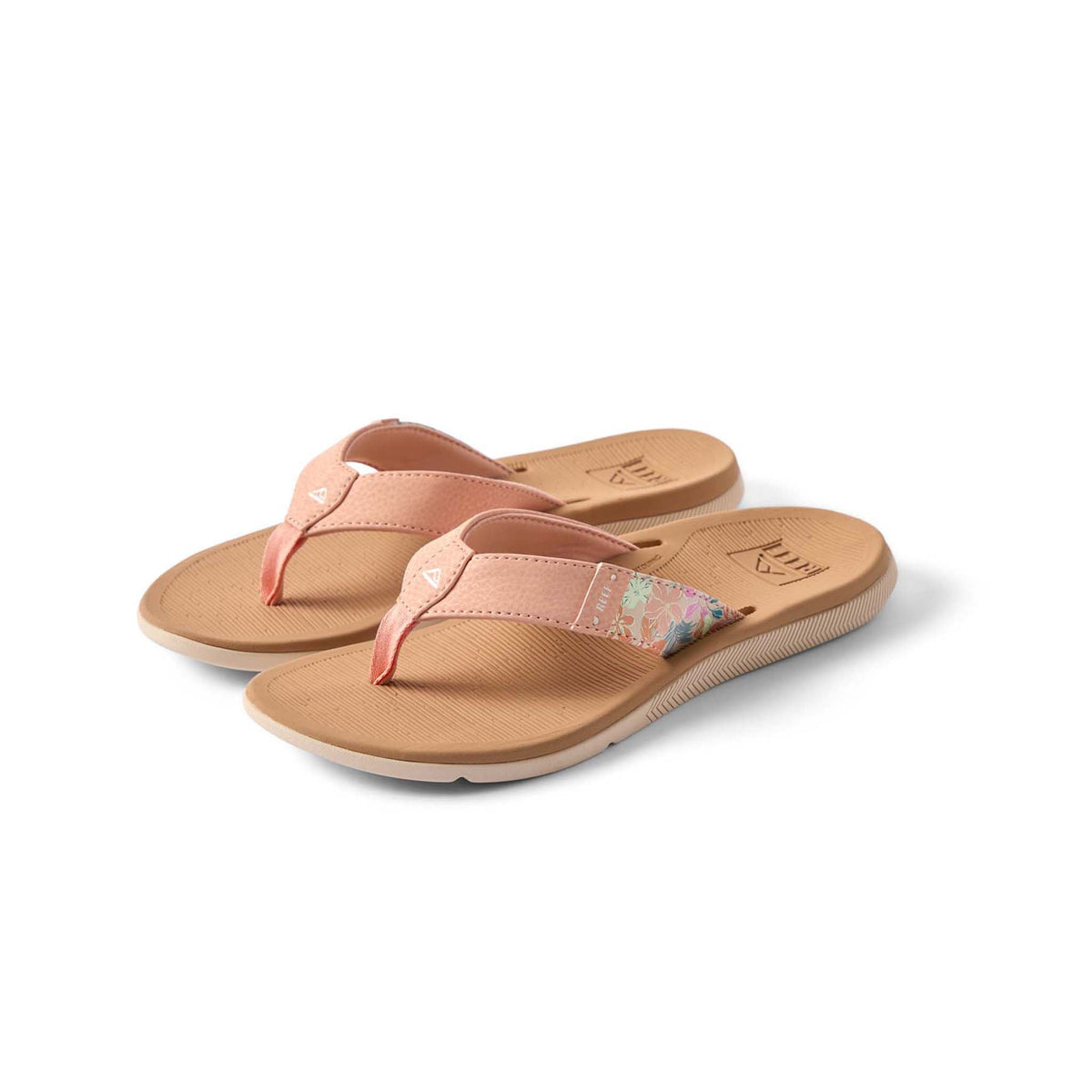 Women's Reef Santa Ana Sandals in Peach and Tan