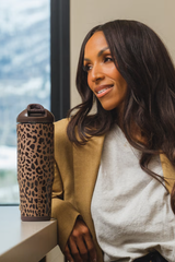 HydroJug Ease2o 32 oz Tumbler in Brown Leopard | LEOPARD-810140556189