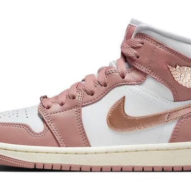JORDAN 1 MID RED STARDUST