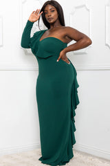 Symphony Dress - Double Ruffle Detail Maxi Dress