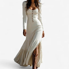 Vienna™ | Maxi Buttoned Dress