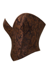 Brown Floral Corset Top