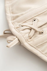Apricot Strapless Fitted Bustier Top