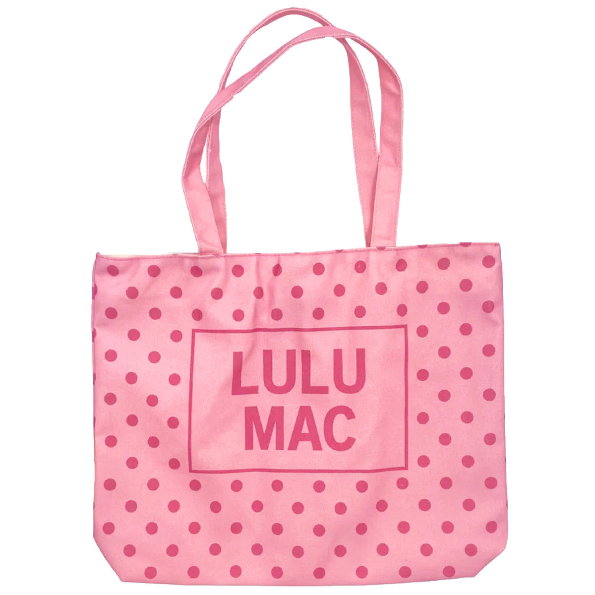Lulu Mac Polka Dot Canvas Tote Bag