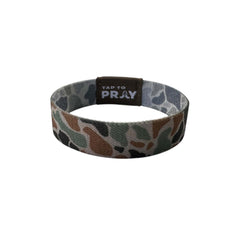 Tap To Pray Wristband in Classic Sage River Rock Camo