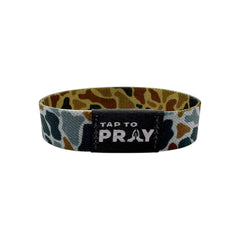 Tap To Pray Wristband in River Rock Camo Sahara Copper