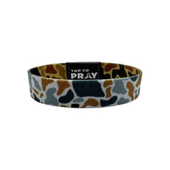 Tap To Pray Wristband in River Rock Camo Sahara Copper