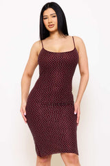 Rhinestone On Stretch Wavy Mesh Mini Dress