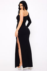 Symphony Dress - One Shoulder With Strap Maxi Dress