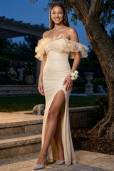Symphony Dress - Layered Ruffle Top With Sequin Maxi Dress
