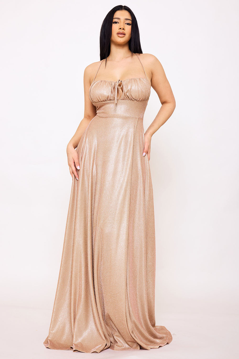 Symphony Dress - Spaghetti Strap Sherri Shine Maxi Dress