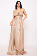 Spaghetti Strap Sherri Shine Maxi Dress