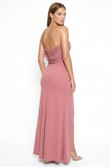 Symphony Dress - Pearl And Rhinestone Embellished Maxi Dress