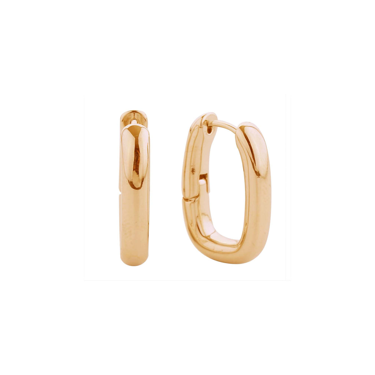 Gold Huggie Hoop Earrings