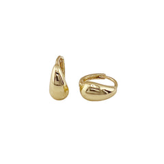 Gold Huggie Hoop Earrings