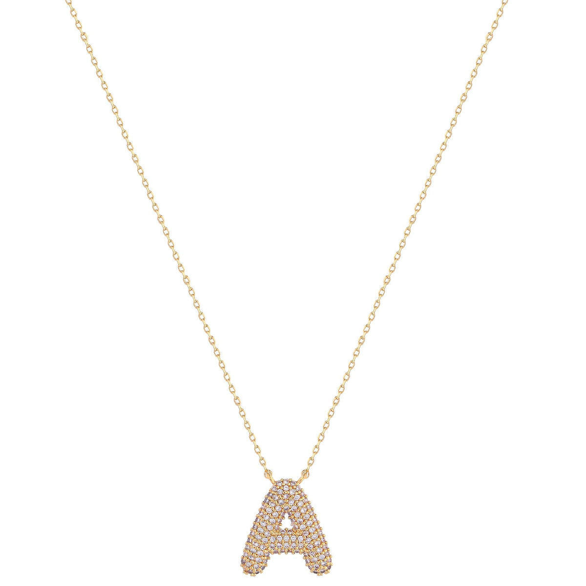 Initial Diamond Bubble Necklace