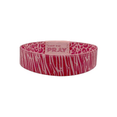 Tap To Pray Wristband in Safari Rose