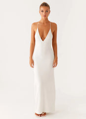 Yalina Knit Maxi Dress - Ivory