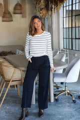 Anabelle Black Pleated Trousers - FINAL SALE