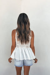 Aveline Corset Tank Top - Oatmeal-FINAL SALE