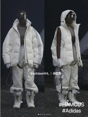 Adidas Originals x HAMCUS Hooded Long Sleeved Down Jacket #21976