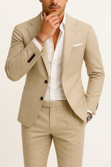 Two-Piece Suit – Lightweight Tailoring for Warm Weather - Spring/Summer Suit - Wedding Suit