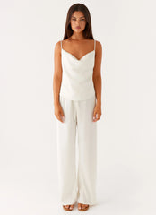 Deacon Low Rise Pants - Butter