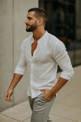 Men's 3/4 Sleeve Casual Shirt – Relaxed Fit for Effortless Style
