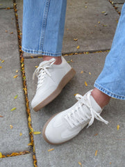 Beige Remus Lace Up Sneakers - FINAL SALE