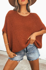 Cassia Boatneck Sweater - Rust