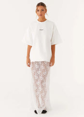 Signature Oversized Tee - White