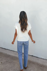 Daily Ruched Top - Ivory