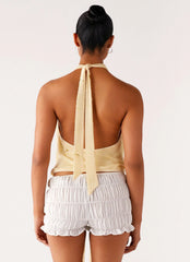 Neptune Halter Top - Yellow