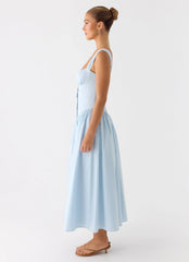 Emmalina Midi Dress - Blue