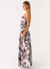 Carmel Maxi Dress - Bluewood Blossom