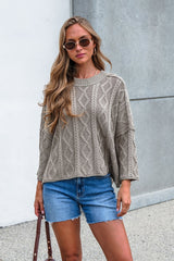 Emory Cable Knit Sweater - Olive