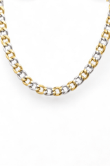 Farrah B Gold Plated Mixed Metal Chain Necklace - FINAL SALE