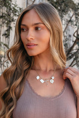 Gold Christie Multi Charm Chain Link Necklace - FINAL SALE