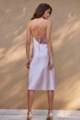 Silky Satin Midi Dusk Outlet