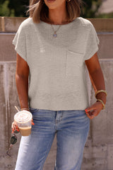Haven Natural Cap Sleeve Sweater