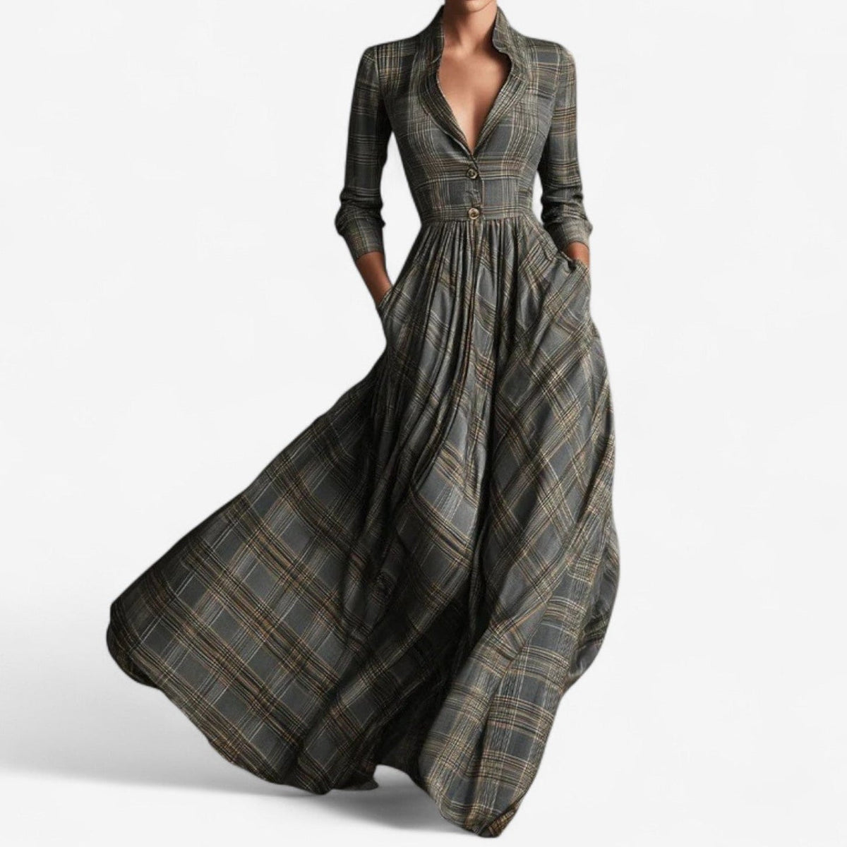 Trinity™ | Chic Chekered Dress