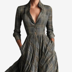 Trinity™ | Chic Chekered Dress