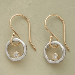 Elaria™ | Vintage Gold & Silver Zirconia Earrings