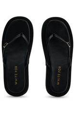 Jannali Platform Thong Sandals Black